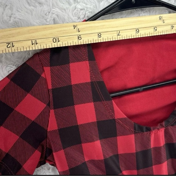 Waitressville Twin Peaks Red Plaid Crop Top Uniform Size XXS Halloween Cosplay - Picture 6 of 9